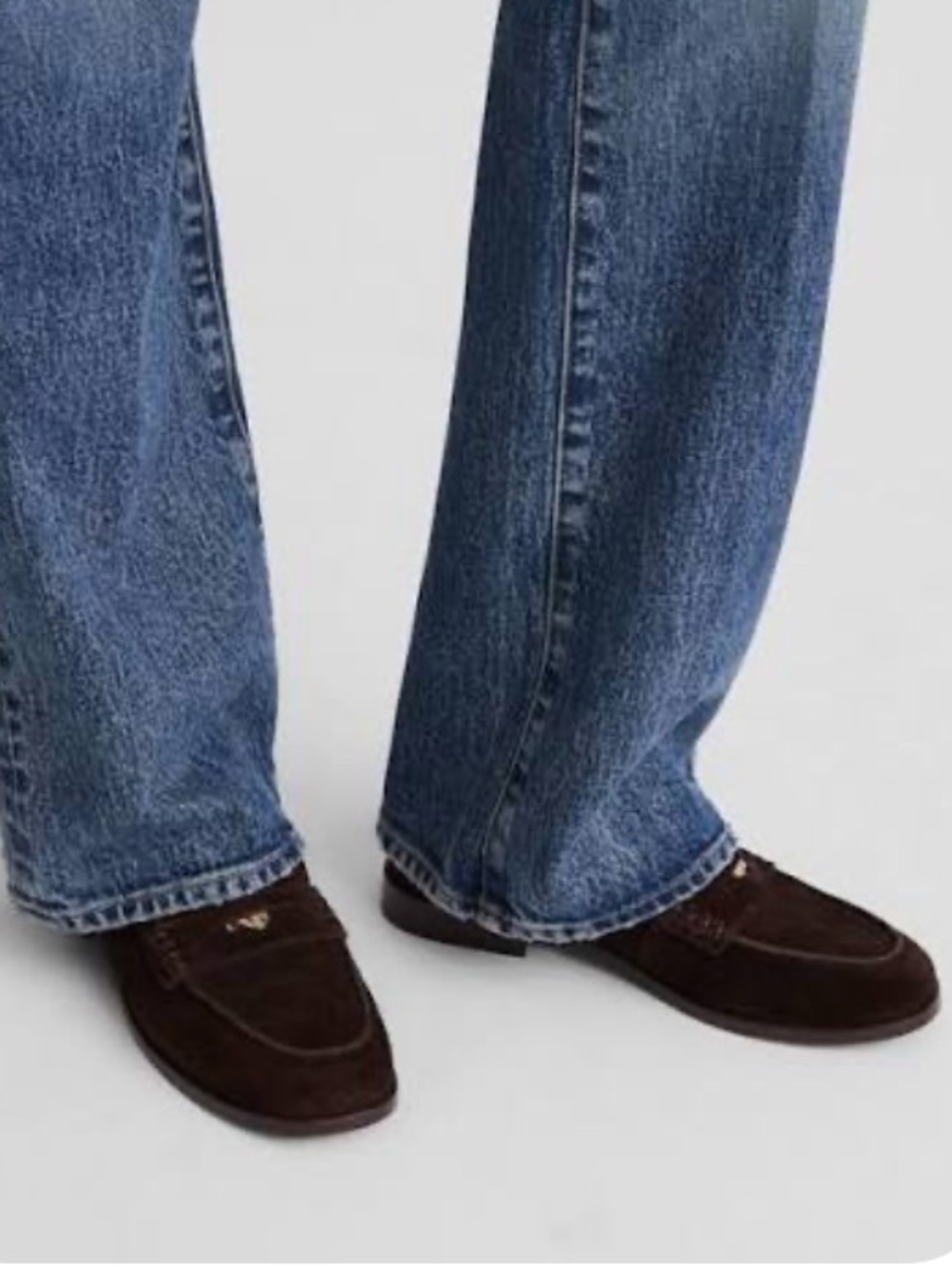 Madewell Suede Penny Loafers in Cognac Brown - Picture 3 of 3